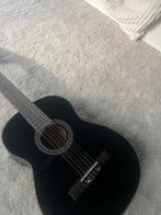Zwarte akoestische gitaar, Muziek en Instrumenten, Snaarinstrumenten | Gitaren | Bas, Ophalen, Zo goed als nieuw, Akoestisch, 6-snarig