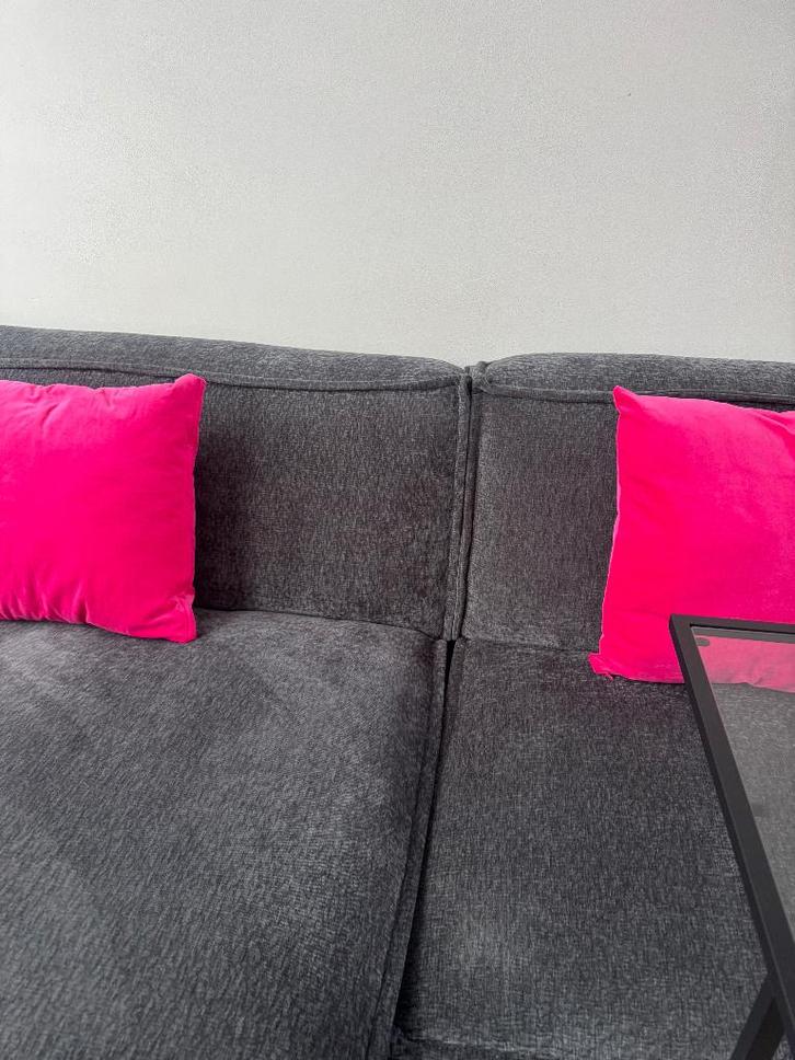 Candy loungebank Zitmaxx grijs SNEL OPHALEN  2.50 m breed, Huis en Inrichting, Banken | Bankstellen, Gebruikt, Rechte bank, Driepersoons