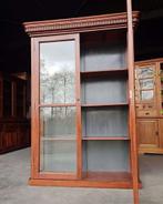 Antieke eikenhouten winkelvitrine | Vitrinekast |  #2496, Antiek en Kunst, Ophalen of Verzenden