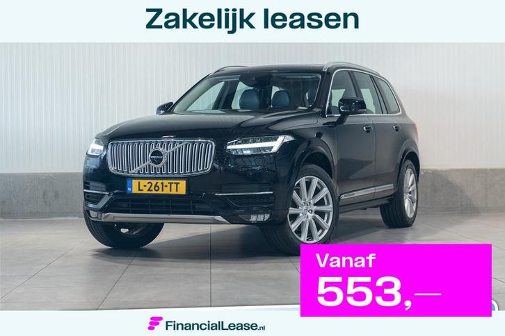 Volvo XC90 7pers. D5 Aut Inscription ACC 360Camera Panoramad, Auto's, Volvo, Bedrijf, Lease, Financial lease, XC90, Achteruitrijcamera