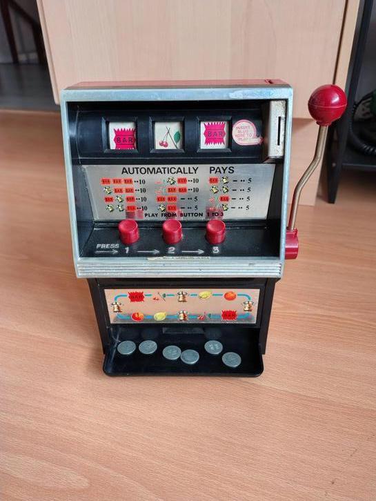 Vintage gokkastje, Verzamelen, Speelgoed, Gebruikt, Ophalen of Verzenden