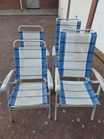 4 dukdalf aluminium campingstoelen, Ophalen, Gebruikt, Campingstoel