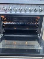 Fijn werkende boretti rvs kleur fornuis 6,pits 90cm ovens, Witgoed en Apparatuur, Fornuizen, 60 cm of meer, Ophalen of Verzenden