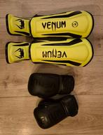 Kinderbokshandschoenen en scheenbeschermers, Overige, Vechtsportbescherming, Ophalen of Verzenden, Zo goed als nieuw