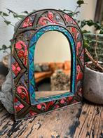 Marokkaanse mini spiegel koper messing 1001 nacht oosters, Huis en Inrichting, Gebruikt, Ophalen of Verzenden, https://verburgtvintage.nl/#contact