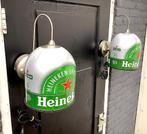 Te koop mancave cafe RVS Heineken lampen compleet, Ophalen of Verzenden, Zo goed als nieuw, Overige typen, Heineken