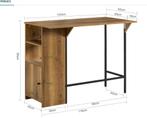 SoBuy Bar Table, Dining Table, High Table, Ophalen of Verzenden, Nieuw