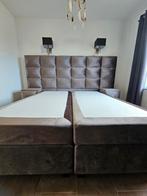 DI CAPRIO Boxspring 180x200 cm - ABC Sleepcenter, Ophalen, Bruin, Tweepersoons, Zo goed als nieuw
