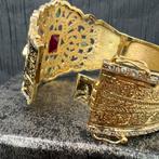 18 karaat armband Marokkaans model natuur stenen, Sieraden, Tassen en Uiterlijk, Ophalen of Verzenden, Nieuw, Goud