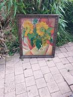 Klassiek stilleven zonnebloemen op doek, Antiek en Kunst, Kunst | Schilderijen | Klassiek, Ophalen