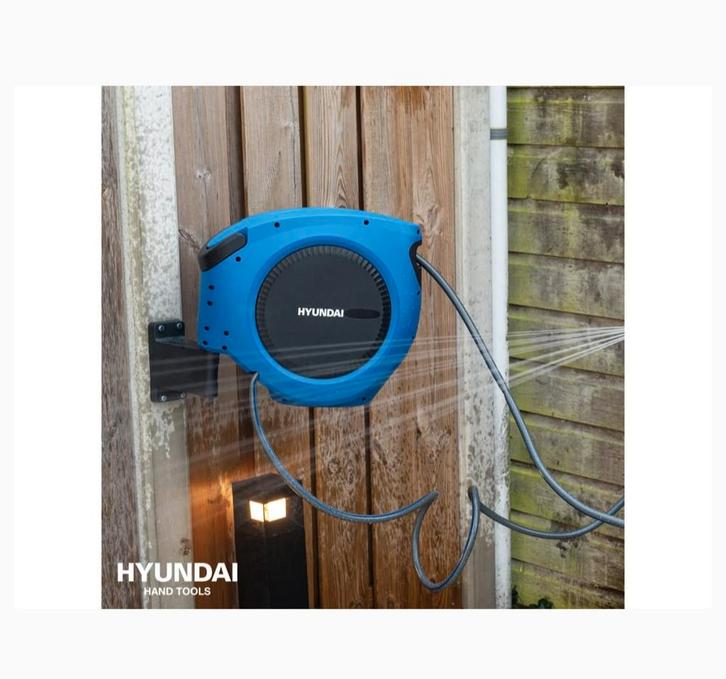 Hyundai wandslangenbox tuinslang tuinslanghaspel 20 m nieuw, Tuin en Terras, Tuinslangen, Nieuw, Tuinslang, Ophalen of Verzenden