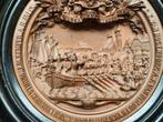 Antieke wandplaquette landing Willem1 op strand Scheveningen, Verzenden