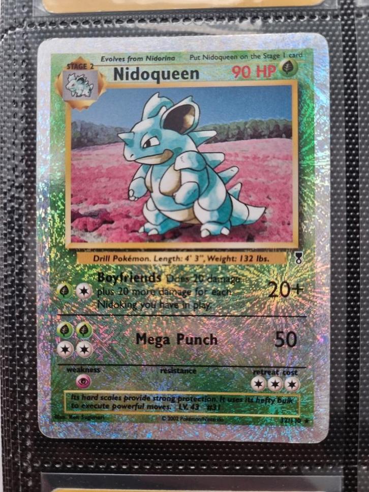Nidoqueen 32/110 Legendary Collection, Hobby en Vrije tijd, Verzamelkaartspellen | Pokémon, Zo goed als nieuw, Losse kaart, Verzenden