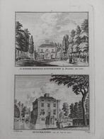 51-52 / Gunterstein aam de Vecht te Breukelen Kopergravure, Ophalen of Verzenden