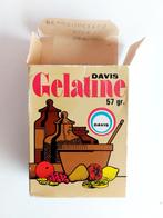 Davis Gelatine, vintage verpakking doosje karton, Ophalen of Verzenden, Gebruikt, Verpakking