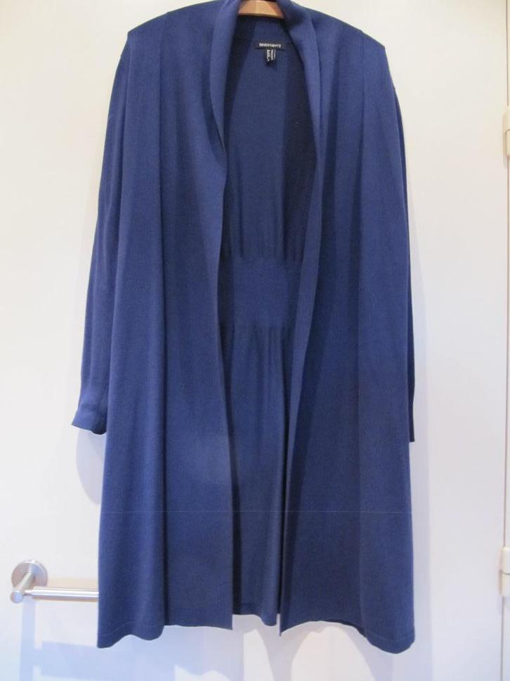 Kobaltblauw lang vest Question maat S, Kleding | Dames, Truien en Vesten, Zo goed als nieuw, Maat 36 (S), Blauw, Ophalen of Verzenden