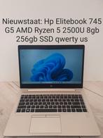 Als nieuw: Hp EliteBook 745 G5 AMD Ryzen 5 2500U 8gb 256gb, Computers en Software, Windows Laptops, 256 GB, Met videokaart, Qwerty