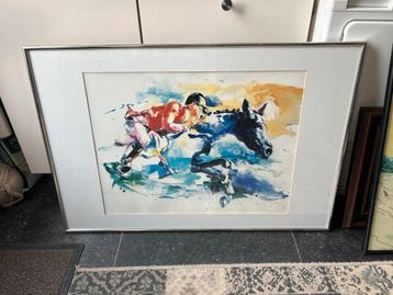 Lou Thissen Zeefdruk - Paardensport beschikbaar voor biedingen