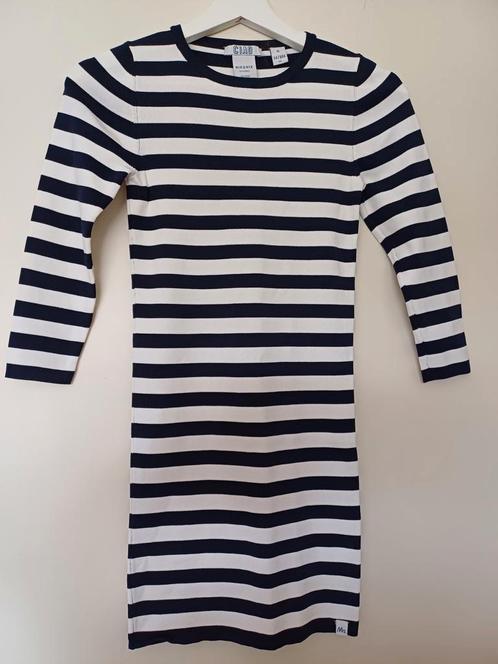Blauw wit gestreept jurkje van NIK & NIK, NIKKIE mt 164 zgan, Kinderen en Baby's, Kinderkleding | Maat 164, Zo goed als nieuw