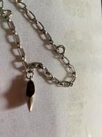 Zilveren bedelarmband schakel met 1 bedel klomp, Sieraden, Tassen en Uiterlijk, Antieke sieraden, Ophalen of Verzenden, Zilver