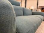 Nieuw Leolux Nardo Bank 3 Zits Stof leer groen Design, Leolux, Ophalen of Verzenden, Rechte bank, Driepersoons