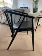 Houten eetkamerstoelen, 4 stuks, Huis en Inrichting, Stoelen, Ophalen, Gebruikt, Zwart, Vier