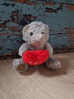 Schattige Knuffelbeer met Hart, Ophalen of Verzenden, Gebruikt, Stoffen beer, Overige merken