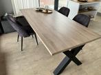 NU GOEDKOOP: Eettafel 220x100 X poot,  N U  € 299,00, Ophalen, 200 cm of meer, Zo goed als nieuw, Vijf personen of meer