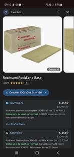 Steenwol, rockwool, nieuw, 8 platen, Doe-het-zelf en Verbouw, Ophalen, 4 tot 8 cm, Nieuw, Steenwol