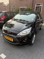 Ford Ka zwart met NIEUWE APK!, Auto's, 1242 cc, 840 kg, 4 stoelen, Zwart