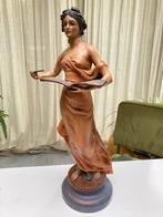 Gietijzeren beeld vrouwfiguur, Antiek en Kunst, Ophalen