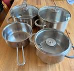 Fissler Pannenset - Gasfornuis, Huis en Inrichting, Keuken | Potten en Pannen, Ophalen, Inductieplaat, Pannenset, Zo goed als nieuw
