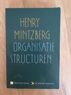 H. Mintzberg - Organisatiestructuren, Boeken, Ophalen of Verzenden, Zo goed als nieuw, H. Mintzberg