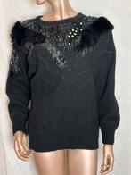 Angora Lambswolle trui maat L, Kleding | Dames, Truien en Vesten, Ophalen of Verzenden, Zo goed als nieuw, Maat 42/44 (L), Zwart