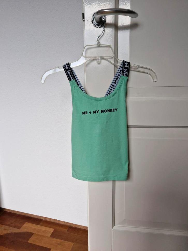 Me & My Monkey Singlet mouwloos topje maat 128, Kinderen en Baby's, Kinderkleding | Maat 128, Zo goed als nieuw, Meisje, Overige typen