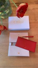 Chloé kalfsleren portemonnee flap met binnen tas roze/rood, Sieraden, Tassen en Uiterlijk, Portemonnees, Overige merken, Ophalen of Verzenden