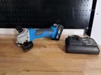 Slijptol op accu compleet met accu en lader, Ophalen of Verzenden, Zo goed als nieuw, Minder dan 700 watt, Haakse handslijpmachine