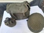 Ransel, handboek opvouwbare pioniersschep, set zakmes,, Verzamelen, Ophalen, Landmacht, Nederland, Helm of Baret