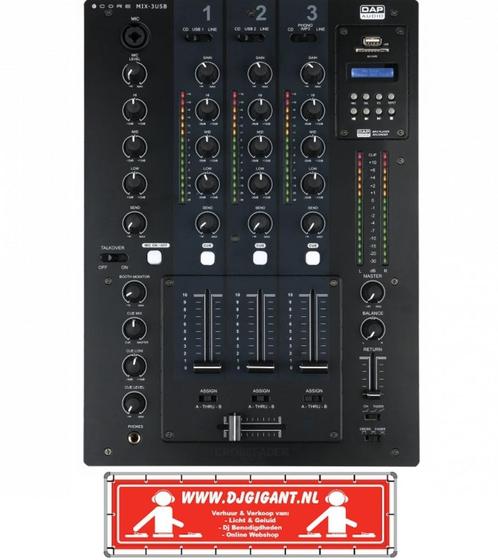 Dap Core Disco mengpaneel met USB, Muziek en Instrumenten, Mengpanelen, Nieuw, Minder dan 5 kanalen, Microfooningang, Ophalen of Verzenden
