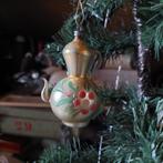 Antieke glazen kerstversiering theepot, Diversen, Kerst, Ophalen of Verzenden