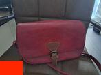 Tas Dames Leer kleur Cerise z.g.a.n., Sieraden, Tassen en Uiterlijk, Tassen | Damestassen, Ophalen of Verzenden, Zo goed als nieuw