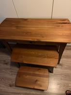 Sidetables met lade 3 stuks, zgan, Huis en Inrichting, Tafels | Sidetables, Ophalen, 50 tot 100 cm, Zo goed als nieuw, 25 tot 50 cm