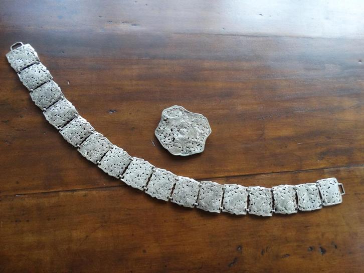 BWZG riem met losse gesp China Nederlands Indië, Straits, Antiek en Kunst, Antiek | Kleding en Accessoires, Verzenden