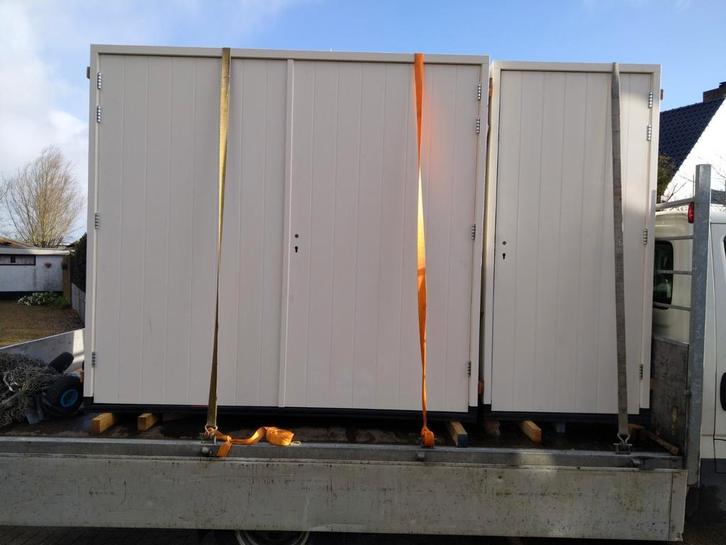 Kozijn met dubbele garage deuren, Doe-het-zelf en Verbouw, Deuren en Horren, Nieuw, Buitendeur, 215 cm of meer, 120 cm of meer