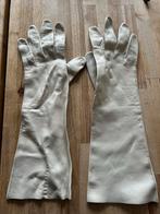 Ecru leren handschoenen, Ophalen of Verzenden, Gedragen