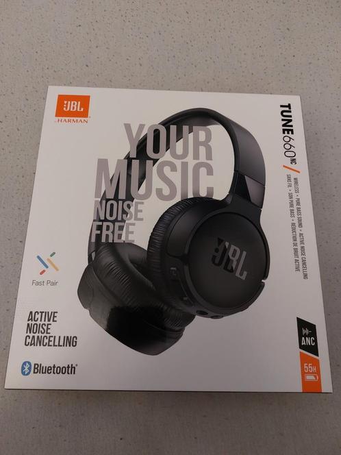 ONGEOPEND - JBL Tune 660NC - Active Noise Cancelling - Zwart, Audio, Tv en Foto, Koptelefoons, Nieuw, Op oor (supra aural), Overige merken