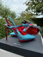 Supertoffe hakken blauw/roos jan jansen, Ophalen of Verzenden, Nieuw, Blauw, Sandalen of Muiltjes