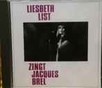 Jacques Brel door Liesbeth List gezongen, Cd's en Dvd's, Cd's | Nederlandstalig, Levenslied of Smartlap, Zo goed als nieuw, Verzenden