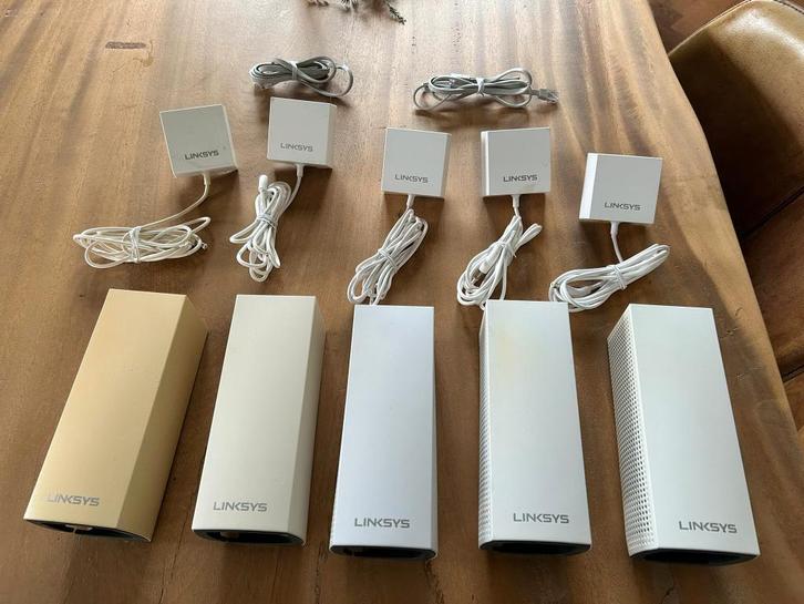 Linksys Velop WHW03 - Tri Band - Mesh WiFi - 5 stuks - Wit, Computers en Software, WiFi-versterkers, Zo goed als nieuw, Ophalen of Verzenden