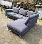 !!ACTIE!! Donkerblauwe hoekbank, gratis levering, 250 tot 300 cm, Verzenden, Hoekbank, Zo goed als nieuw